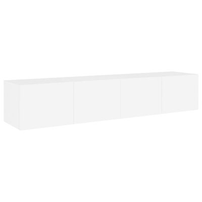 vidaXL Tv-wandmeubels met LED-verlichting 2 st 80x35x31 cm wit