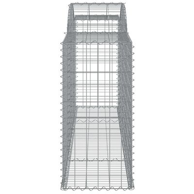 vidaXL Schanskorven 25 st gewelfd 300x50x100/120 cm ijzer