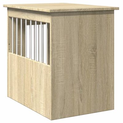 vidaXL Hondenbench 45x62x59 cm bewerkt hout sonoma eikenkleurig