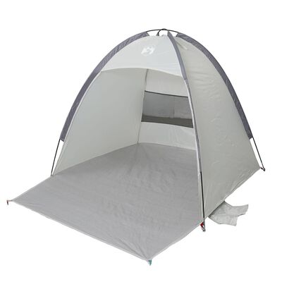 vidaXL Strandtent 3-persoons waterdicht grijs