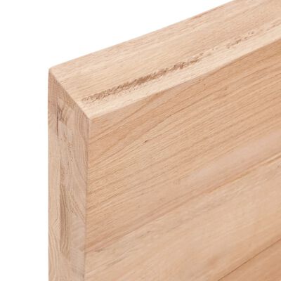 vidaXL Wandschap 100x30x(2-6)cm behandeld massief eikenhout lichtbruin