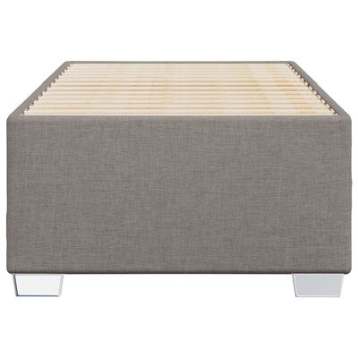 vidaXL Bedframe stof taupe 90x190 cm