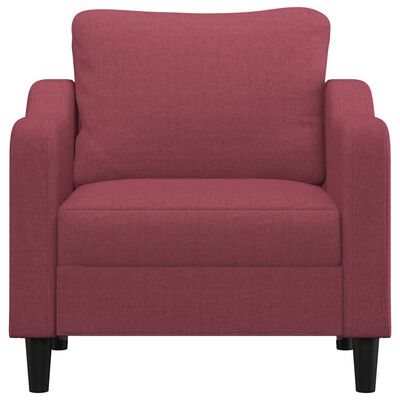 vidaXL Fauteuil 60 cm stof wijnrood