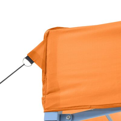 vidaXL Partytent inklapbaar pop-up met 4 zijwanden oranje