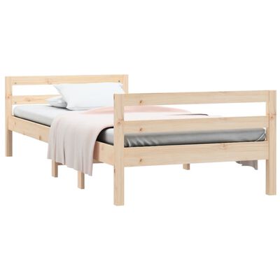 vidaXL Bedframe zonder matras massief grenenhout 90x200 cm