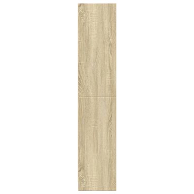 vidaXL Boekenkast 57x28,5x107,5 cm bewerkt hout sonoma eikenkleurig