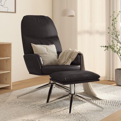 Machtigen tent Vrijwel vidaXL Relaxstoel met voetensteun kunstleer glanzend zwart kopen? |  vidaXL.nl