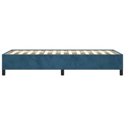 vidaXL Bedframe fluweel donkerblauw 100x200 cm