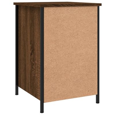 vidaXL Nachtkastjes 2 st 40x42x60 cm bewerkt hout bruin eikenkleur