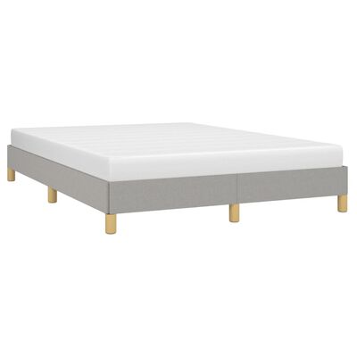 vidaXL Bedframe zonder matras stof lichtgrijs 140x200 cm