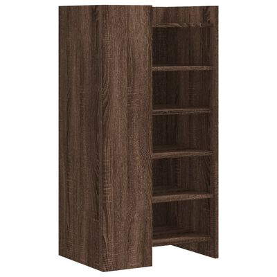 vidaXL Schoenenkast 52x37,5x100 cm bewerkt hout bruin eikenkleurig