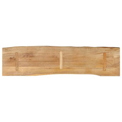 vidaXL Tafelblad met natuurlijke rand 180x40x3,8 cm massief mangohout