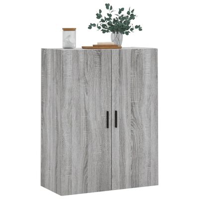 vidaXL Hangkast 69,5x34x90 cm grijs sonoma eikenkleurig