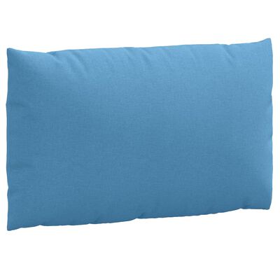 vidaXL Palletkussens 3 st stof gemêleerd blauw