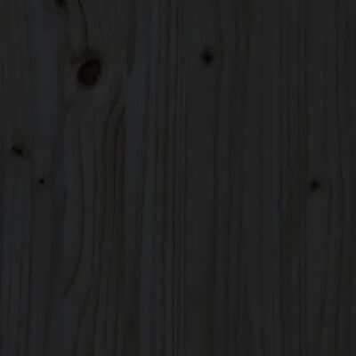 vidaXL Bureau 140x50x75 cm massief grenenhout zwart