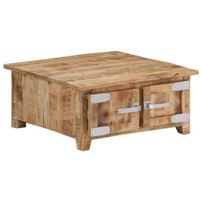 vidaXL Salontafel 67x67x30 cm massief mangohout