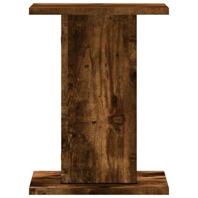 vidaXL Speakerstandaards 2 st 30x30x40 cm bewerkt hout gerookt eiken