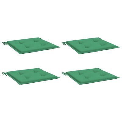 vidaXL Tuinstoelkussens 4 st 50x50x3 cm oxford stof groen