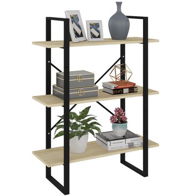 vidaXL Boekenkast 80x30x105 cm bewerkt hout sonoma eikenkleurig