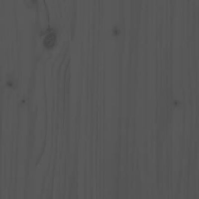 vidaXL Bedframe massief grenenhout grijs 75x190 cm
