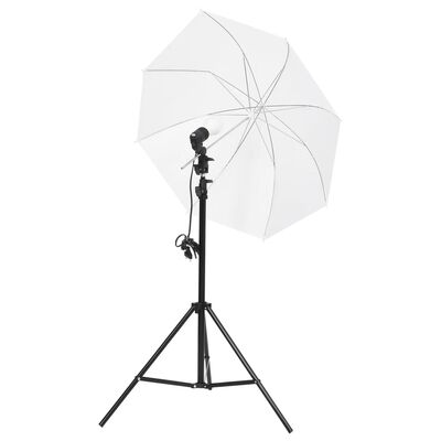 vidaXL Fotostudioset met verlichtingsset achtergrond en reflector