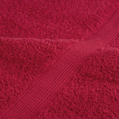 vidaXL Handdoeken SOLUND 10 st 600 g/m² 50x100 cm rood