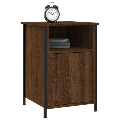 vidaXL Nachtkastjes 2 st 40x42x60 cm bewerkt hout bruin eikenkleur