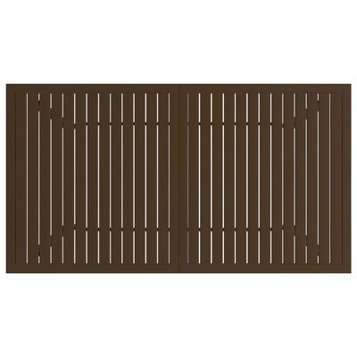 vidaXL Tuintafel 140x80x72 cm staal bruin