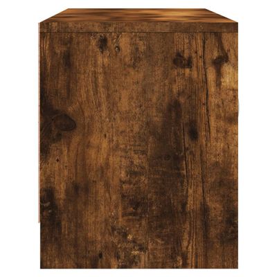 vidaXL Tv-meubel 102x30x37,5 cm bewerkt hout gerookt eikenkleurig