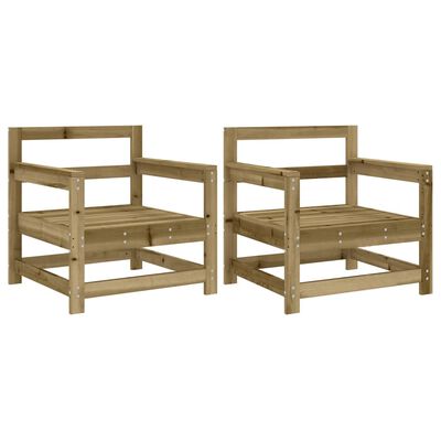 vidaXL Tuinstoelen 2 st geïmpregneerd hout