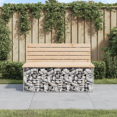 vidaXL Tuinbank schanskorfontwerp 103x70x65 cm massief grenenhout