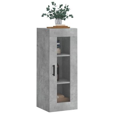 vidaXL Wandkast 34,5x34x90 cm betongrijs