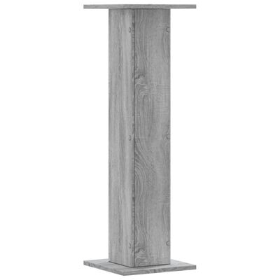 vidaXL Speakerstandaards 2 st 30x30x95 cm bewerkt hout grijs sonoma