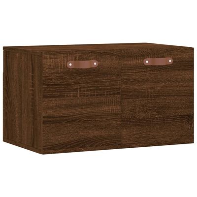 vidaXL Wandkast 60x36,5x35 cm bewerkt hout bruin eikenkleur