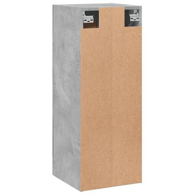 vidaXL Wandkast 34,5x34x90 cm bewerkt hout betongrijs