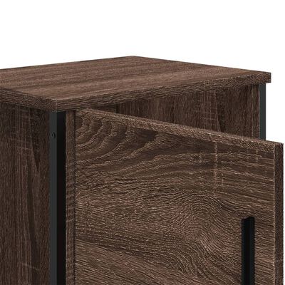 vidaXL Nachtkastjes 2 st 40x30x40 cm bewerkt hout bruin eikenkleur