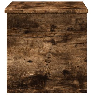 vidaXL Opbergbox 60x35x35 cm bewerkt hout gerookt eikenkleurig