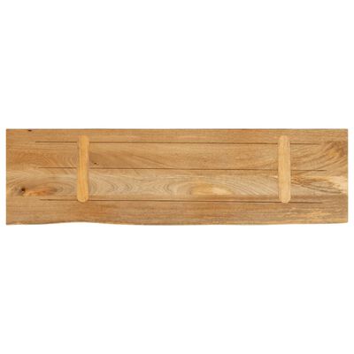 vidaXL Tafelblad met natuurlijke rand 110x40x2,5 cm massief mangohout