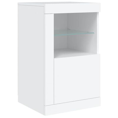 vidaXL Dressoir met LED-verlichting 164x37x67 cm wit