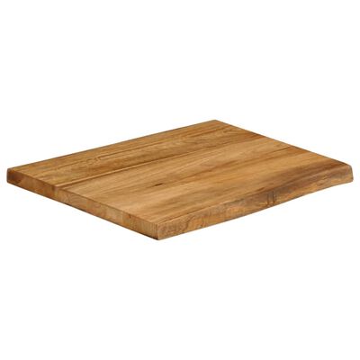 vidaXL Tafelblad met natuurlijke rand 40x40x2,5 cm massief mangohout