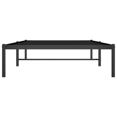 vidaXL Bedframe metaal zwart 100x190 cm