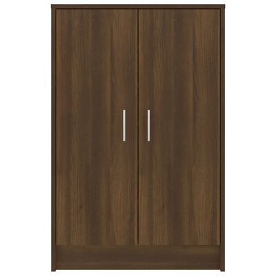 vidaXL Schoenenkast 60x35x92 cm bewerkt hout bruin eikenkleur