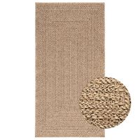 vidaXL Vloerkleed ZIZUR binnen en buiten 80x150 cm jute look