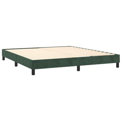 vidaXL Bedframe fluweel donkergroen 180x200 cm