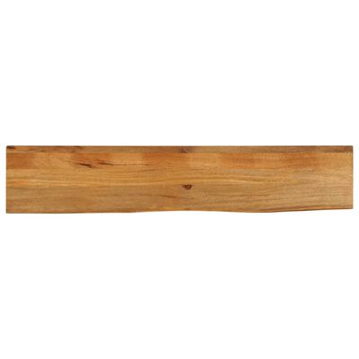 vidaXL Tafelblad met natuurlijke rand 140x40x2,5 cm massief mangohout