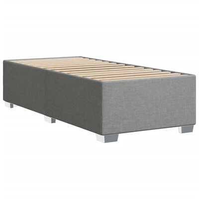 vidaXL Bedframe stof lichtgrijs 80x200 cm