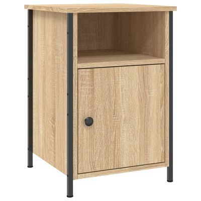 vidaXL Nachtkastje 40x42x60 cm bewerkt hout sonoma eikenkleurig