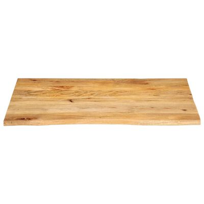 vidaXL Tafelblad met natuurlijke rand 90x80x3,8 cm massief mangohout