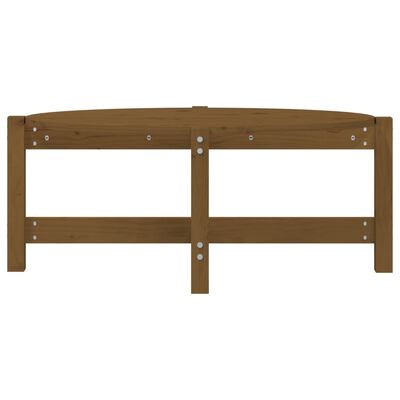 vidaXL Salontafel 87x48x35 cm massief grenenhout honingbruin