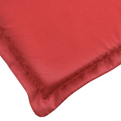 vidaXL Terrasstoelkussen (75+105)x50x4 cm rood